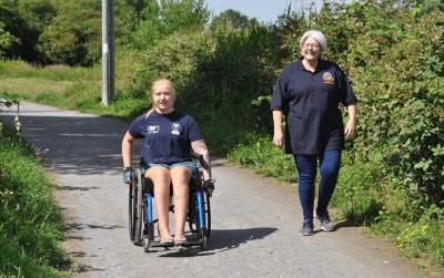 Beckie and Lion Lynda